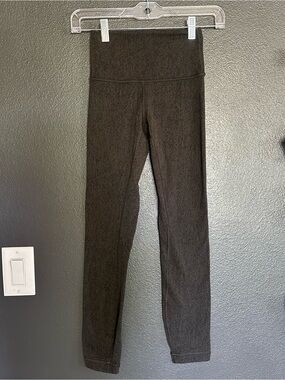 Lululemon Wunder Under High-Rise Leggings Size 2 Brown/Black/navy bluish